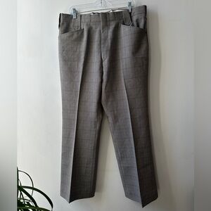 Vintage Sheplers Western Plaid Dress Suit Pants Mens 38x30